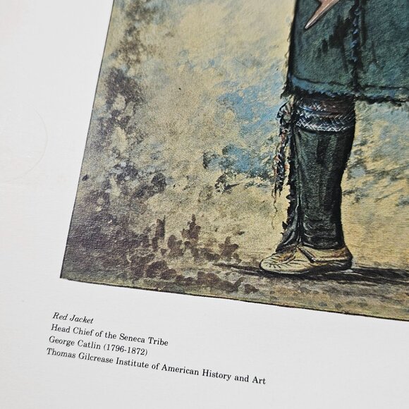 Portrait Of Red Jacket George Catlin 1827 Speech Excerpt Print Gilcrease Tulsa - Picture 7 of 9
